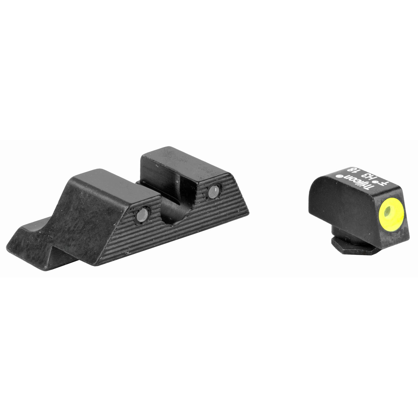 Trijicon, HD Tritium Sight, 3 Dot Green Tritium With Yellow Front Outline, Fits Glock 20/21/29/30/31/32