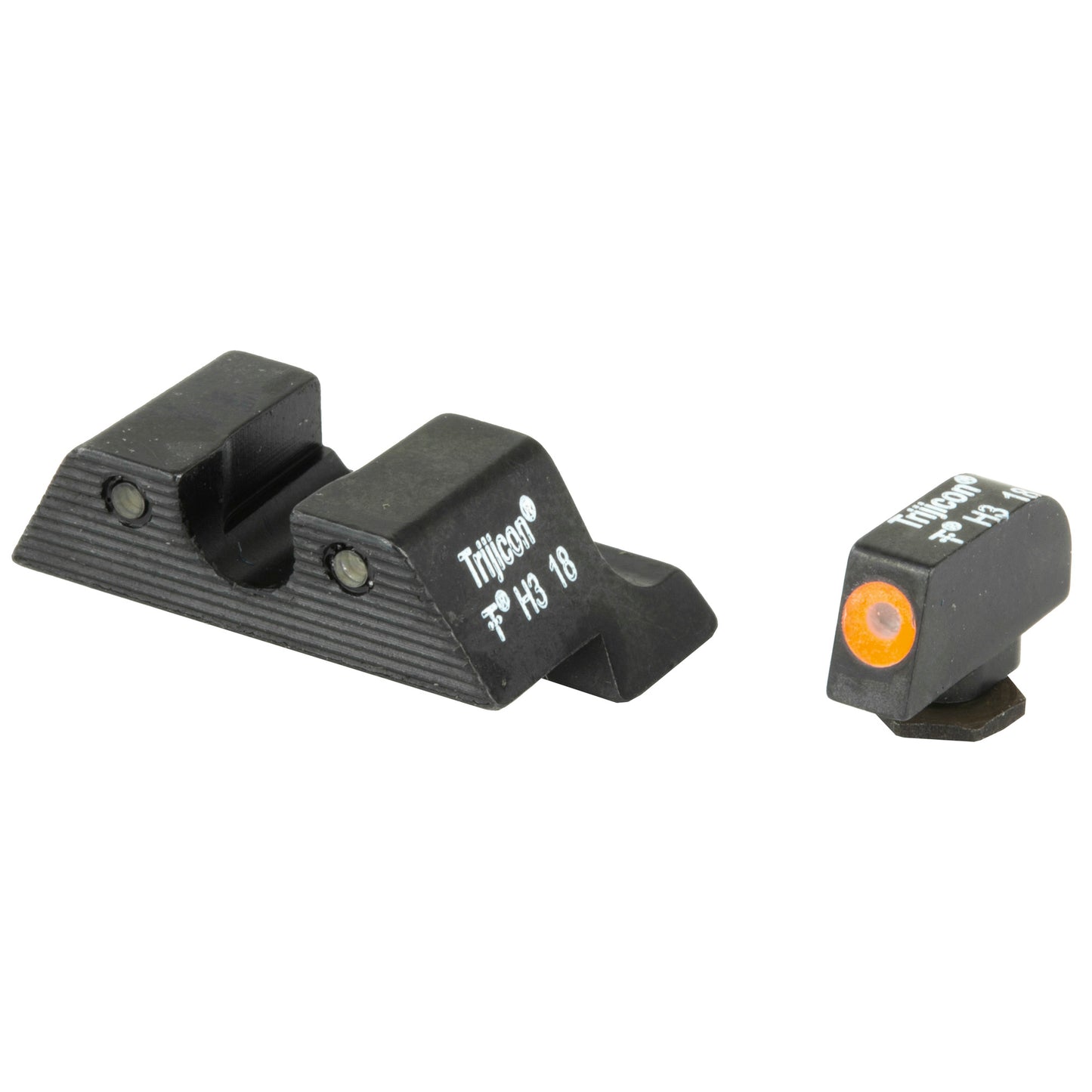 Trijicon, Tritium HD XR Night Sight, Fits Glock 20,21,29,30,31,32, Orange Front, 3 Dot