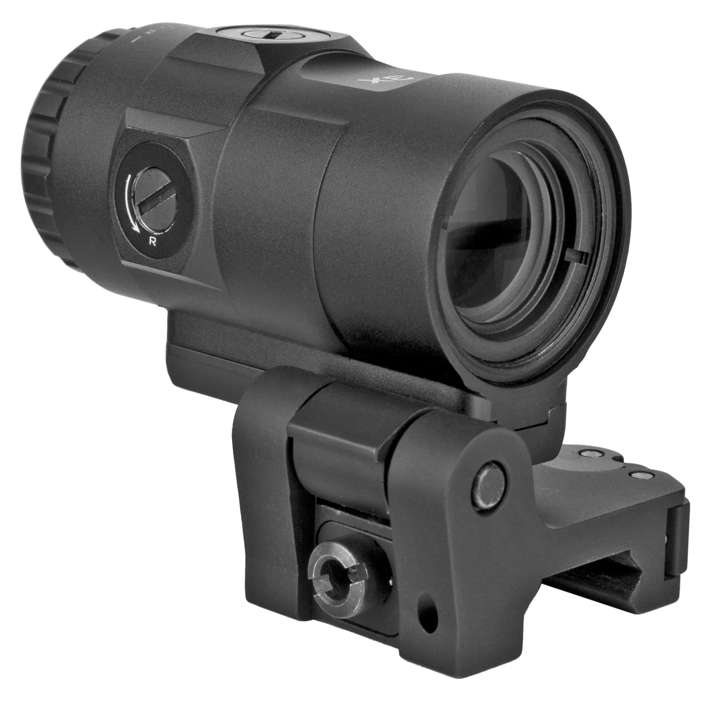 Trijicon, MRO HD Magnifier, Black, 3X Magnifier With Adjustable Height Quick Release, Flip to Side Mount