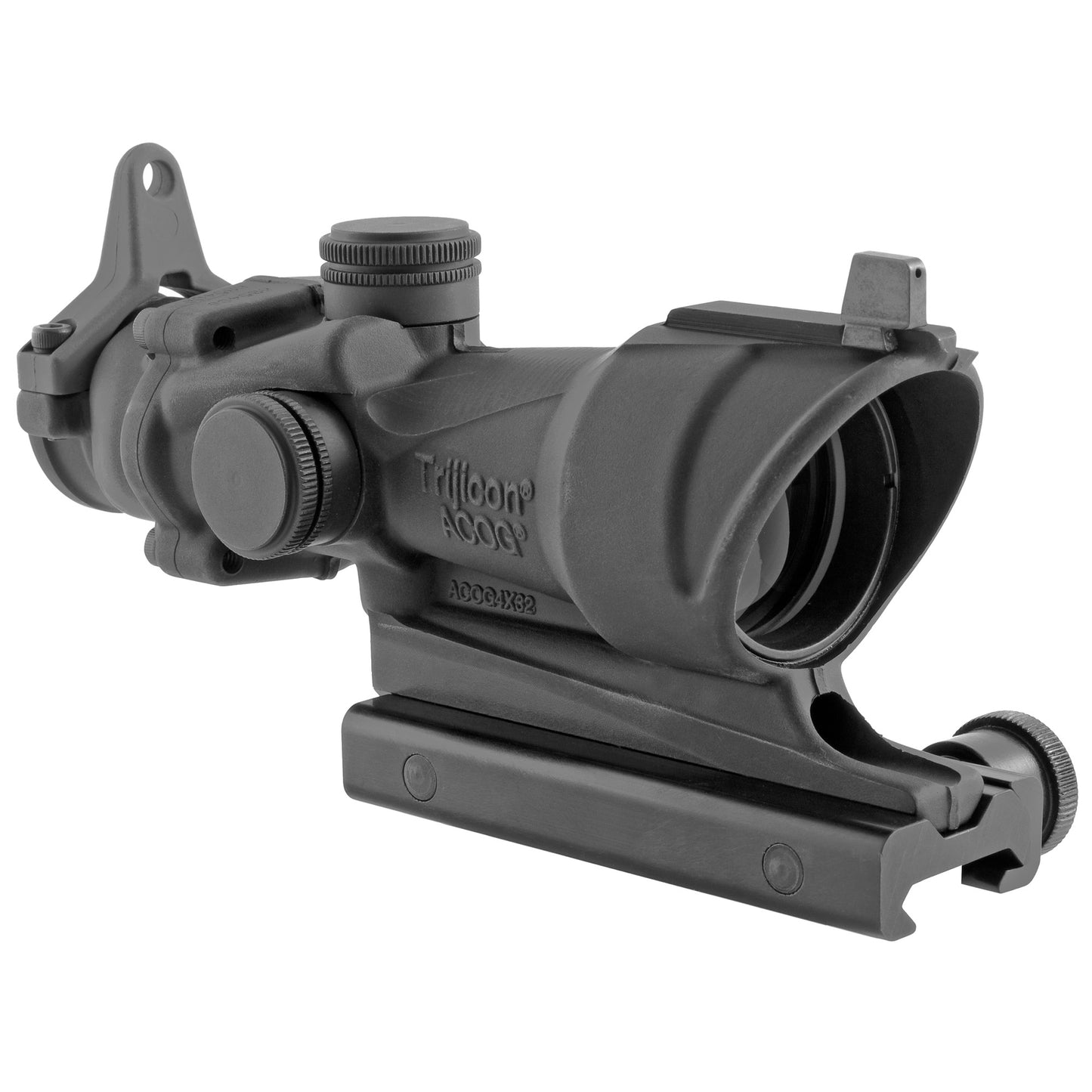 Trijicon, ACOG Rifle Scope, 4X32, .308 Amber Center Illumination for M4A1, Flat Top Adapter, Backup Iron Sights and Dust Cover