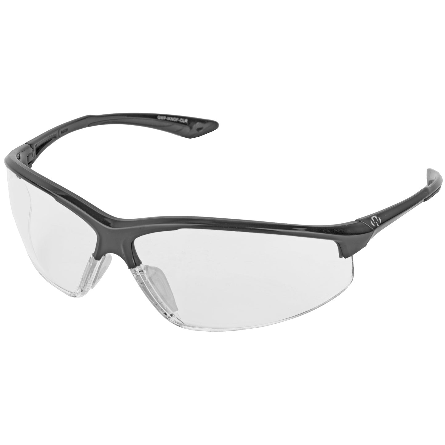 Walker's, IKON, Tanker Open Frame Shooting Glasses, Black Frame, Clear Lens