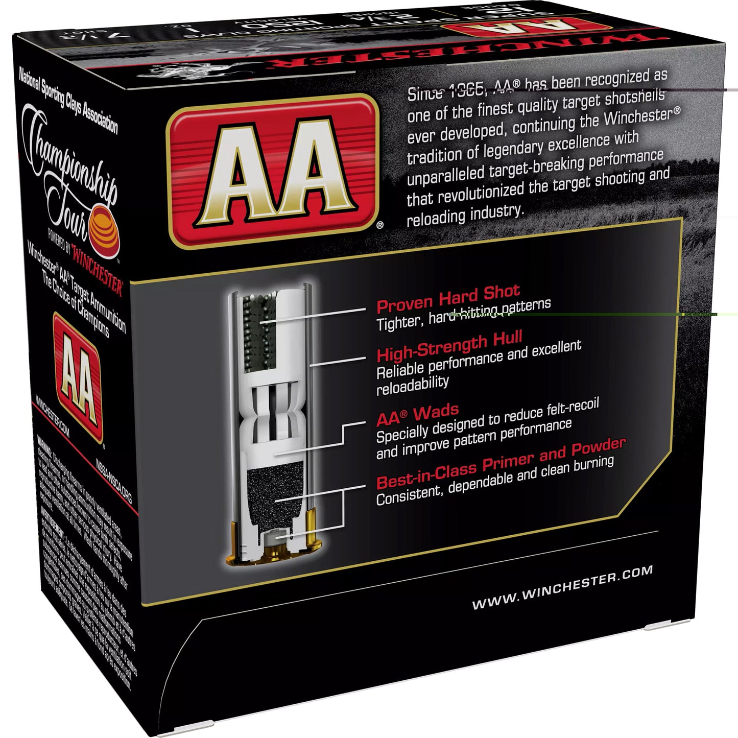 Winchester Ammunition, AA Supersport Sporting Clay, 12 Gauge 2.75", #7.5, 1 oz, 25 Round Box