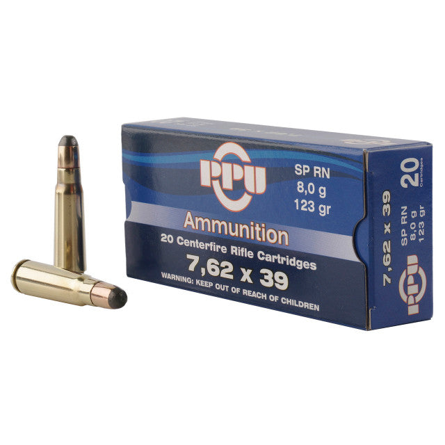 Prvi Partizan, Rifle, 7.62X39, 123Gr, Soft Point, 20 Round Box
