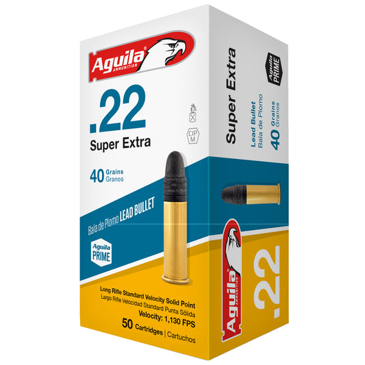 Aguila, .22 LR, 40 Grain, Solid Point, Standard Velocity, 50 Round Box
