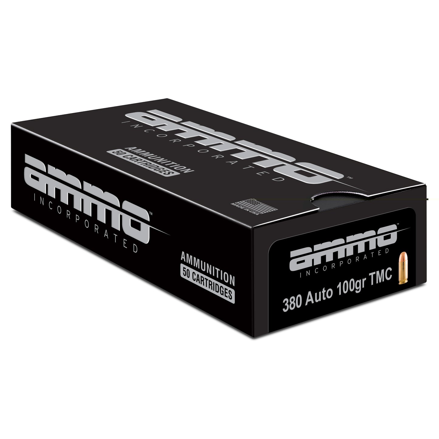 Ammo Inc, Signature, .380 ACP, 100 Grain, Total Metal Coating, 50 Round Box