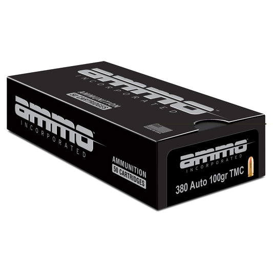 Ammo Inc, Signature, .380 ACP, 100 Grain, Total Metal Coating, 50 Round Box