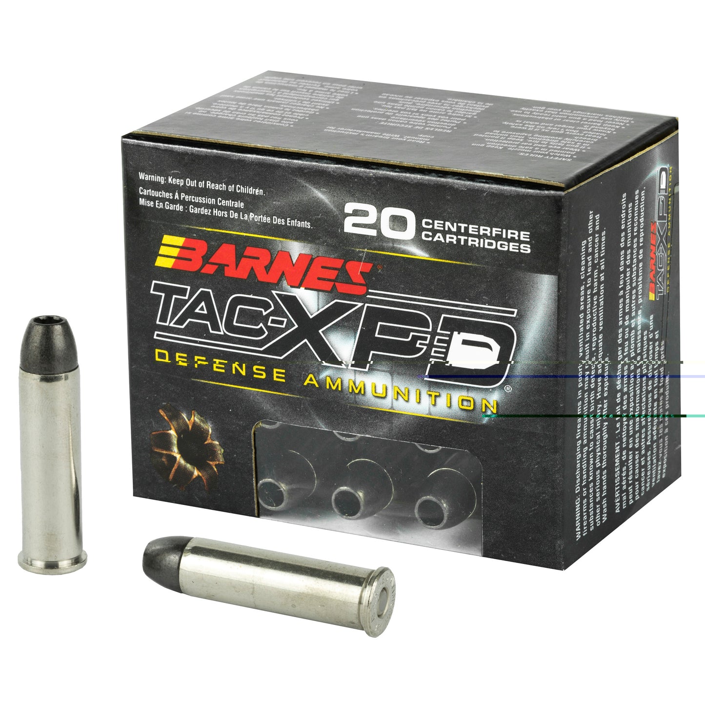 Barnes, TAC-XPD, .357 MAG, 125 Grain, TAC-XP, Hollow Point, Lead Free, 20 Round Box