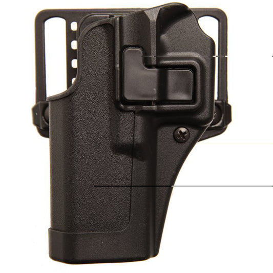 BLACKHAWK, CQC SERPA Holster With Belt and Paddle Attachment, Fits Glock 21, S&W MP, Left Hand, Black