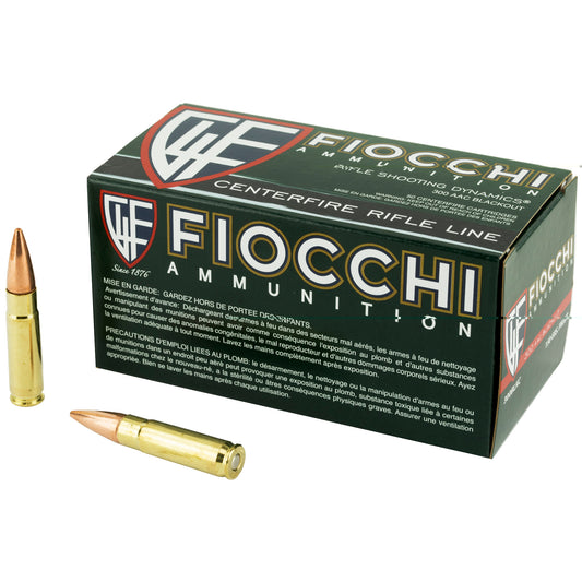 Fiocchi, .300 AAC Blackout, 150 Grain, Full Metal Jacket Boat Tail, 50 Round Box