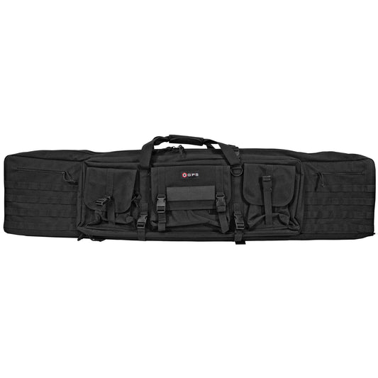 GPS, Tactical Double Rifle Case, Black, 55"