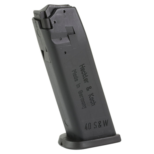 HK, Magazine, 40 S&W, 13 Rounds, Fits USP, Polymer, Black, Red Follower