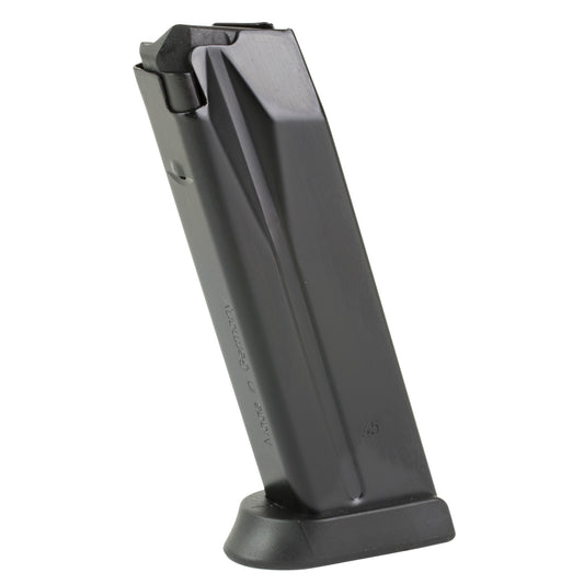 HK, Magazine, 45ACP, 10 Rounds, Fits HK45, Blued Finish, Red Follower