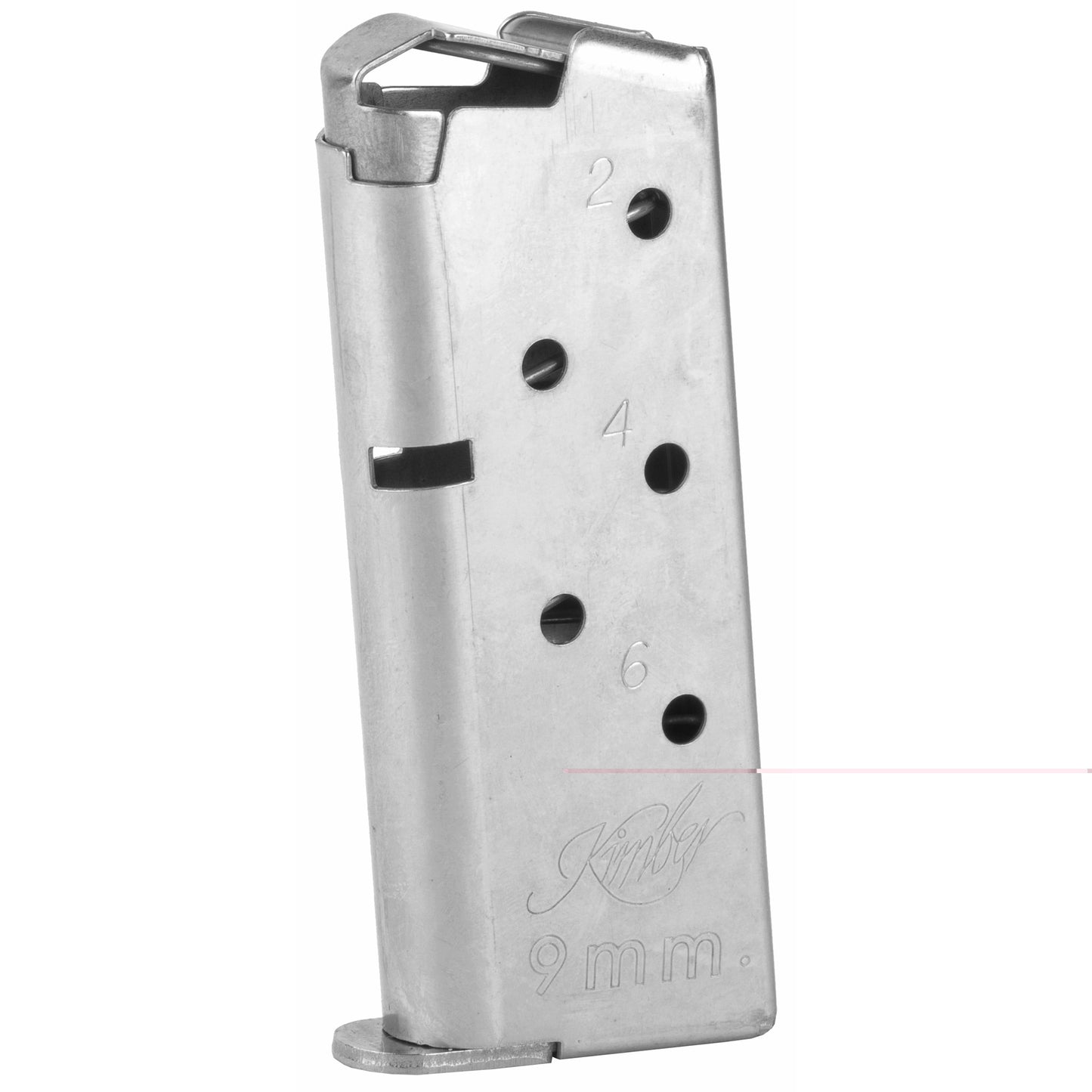 Kimber, Magazine, 9MM, 6 Rounds, Fits Kimber Micro 9 & EVO SP, Stainless