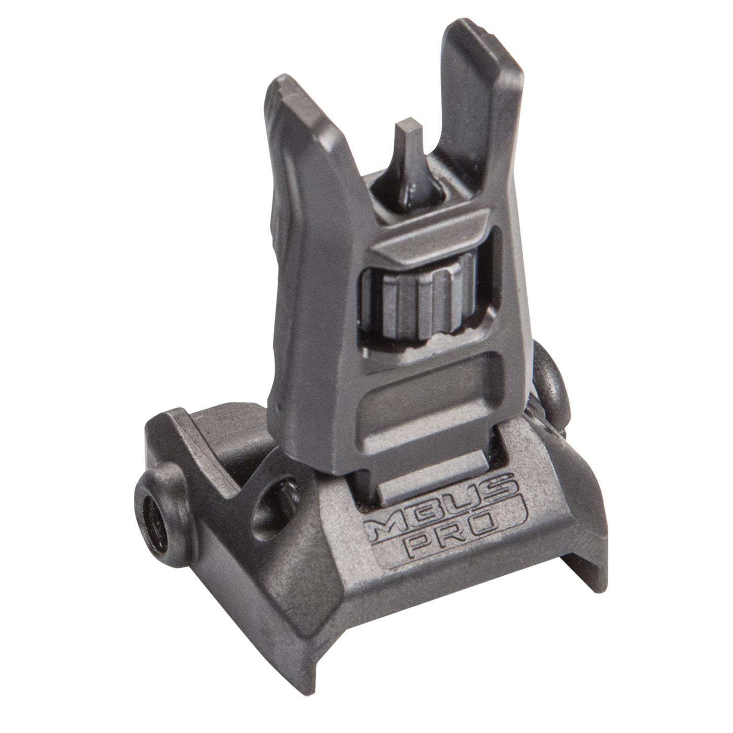 Magpul Industries, MBUS PRO Front Sight, Fits Picatinny, Flip Up, Steel, Black