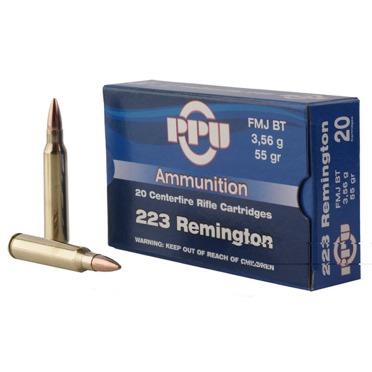 Prvi Partizan, 223 Rem, 55 Grain, Soft Point, 20 Round Box