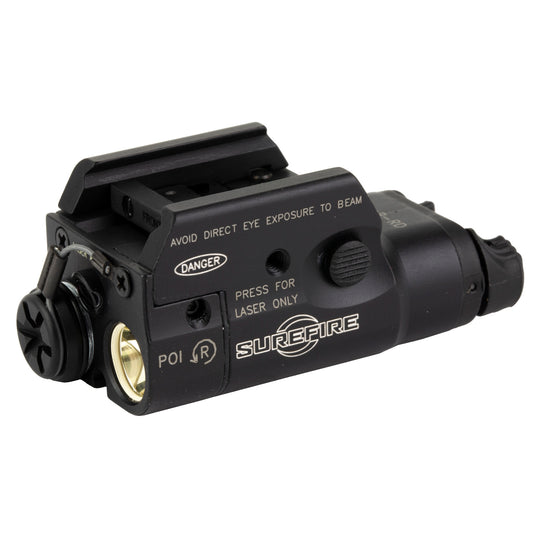 Surefire, XC2-B-RD, Weaponlight, Fits Pistol and Picatinny Rails, 300 Lumen, Red Laser, Matte Finish, Black
