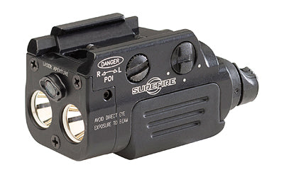 Surefire, XR2-A-RD, Rechargeable Weaponlight w/Laser, Fits Pistol and Picatinny Rails, 600 Lumens, Red Laser, Anodized Finish, Black