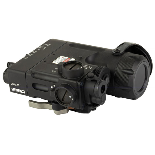 Steiner, DBAL-D2, Tac Light w/laser, Fits Picatinny, Co-Aligned Green and IR Laser, IR LED Illuminator, Black