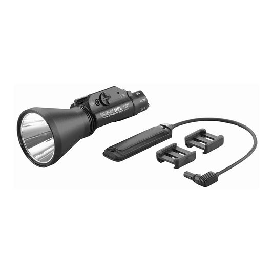 Streamlight, TLR-1 HPL, Tactical Light Kit, Fits Long Gun w/1913 Rails, Includes Thumb Screw, Rail Locating Keys for 1913 Picatinny Rails, Black Finish, with Batteries, 1000 Lumens