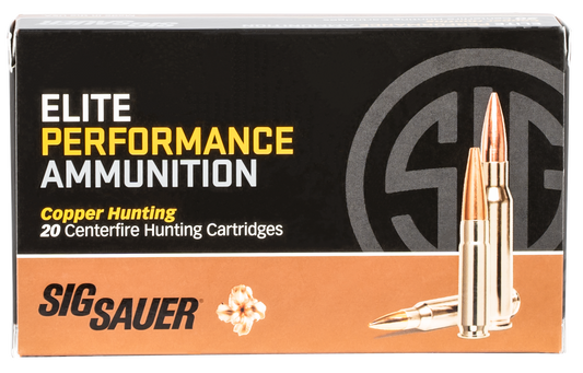 Sig Sauer E3006H120 Elite Copper Hunting 30-06 Springfield 150 gr Copper Solid 20 Round Box