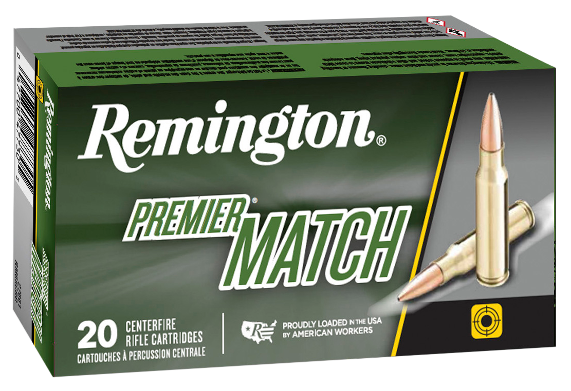 Remington Ammunition 27682 Premier Match 223 Rem 52 gr Hollow Point Boat Tail 20 Round Box