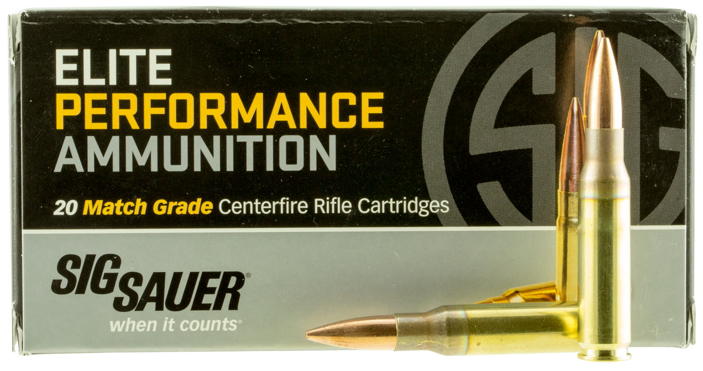 Sig Sauer E308M120 Marksman Elite 308 Win 168 gr Open Tip Match 20 Round Box