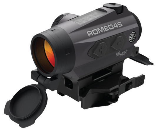 Sig Sauer Electro-Optics SOR43022 Romeo4S Graphite 1x20mm 1 MOA Red Ballistic Circle Quadplex Reticle