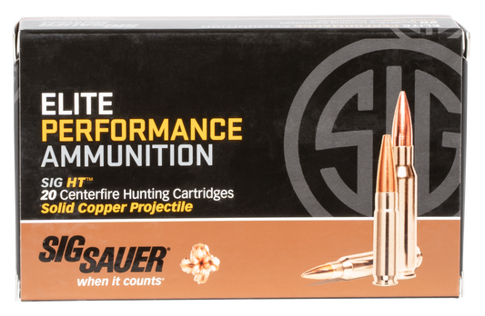 Sig Sauer E3WMH120 Elite Copper Hunting 300 Win Mag 165 gr Copper Solid 20 Round Box