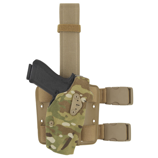 Safariland, Model 6354DO ALS Optic Tactical Holster for Red Dot Optic, Fits Glock 19/23 with Light, Right Hand, Cord Multi-Camo Finish