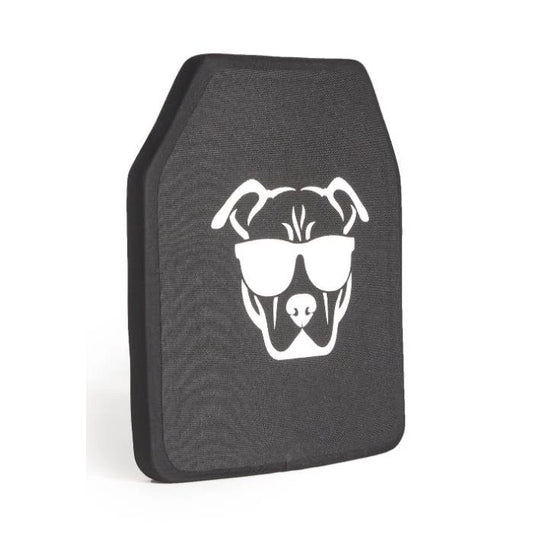 Guard Dog Tactical Level llla Ultralight 10X12 Ceramic Plate | 1 Lb/Per - Black - Set of 2 Plates
