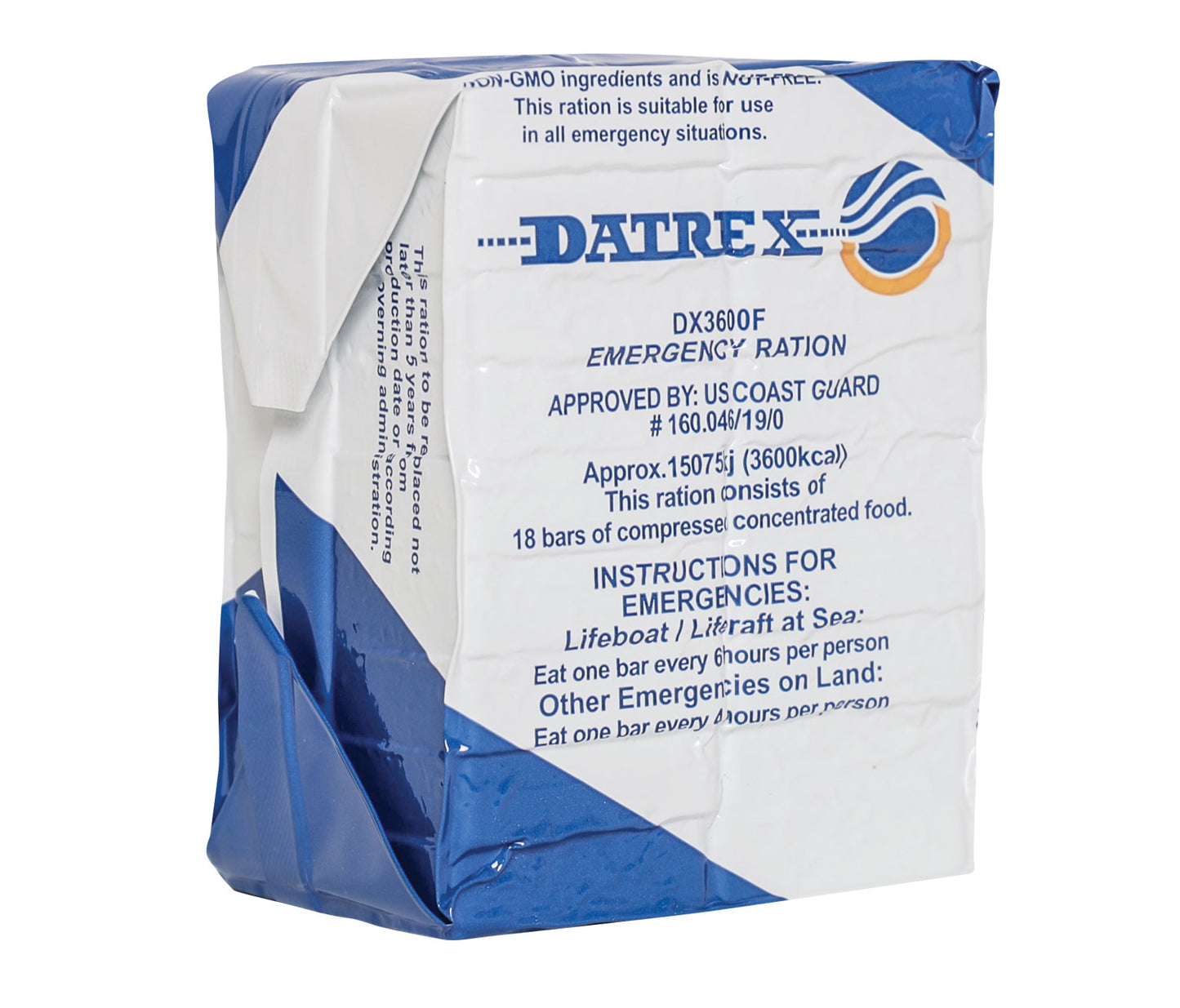 Datrex Blue 3600 Calorie Emergency Food Ration, 18 Bars