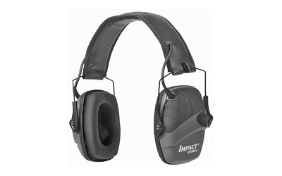 Howard Leight, Impact Sport, Electronic Earmuff, Deluxe Headband, Black