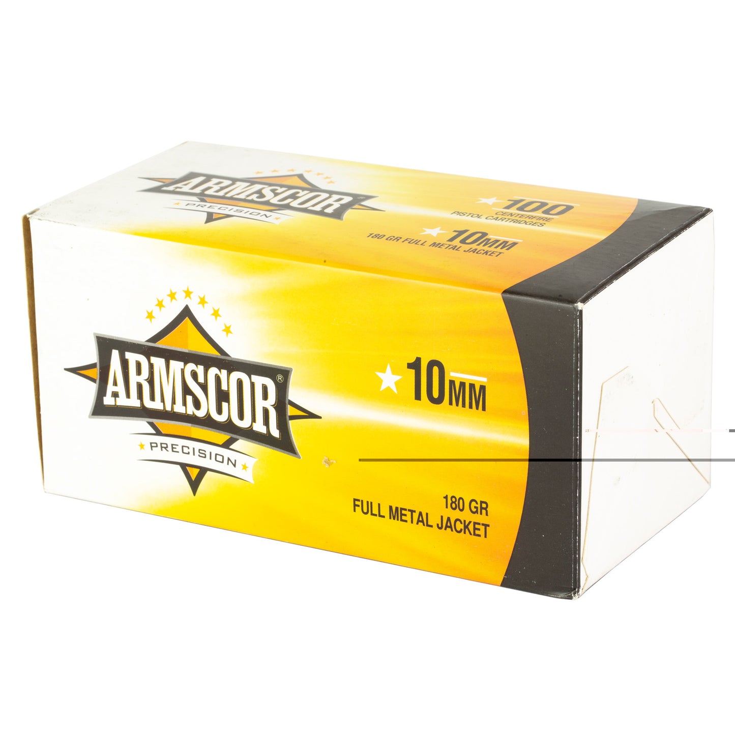 Armscor, 10MM, 180 Grain, Full Metal Jacket, 100 Round Box