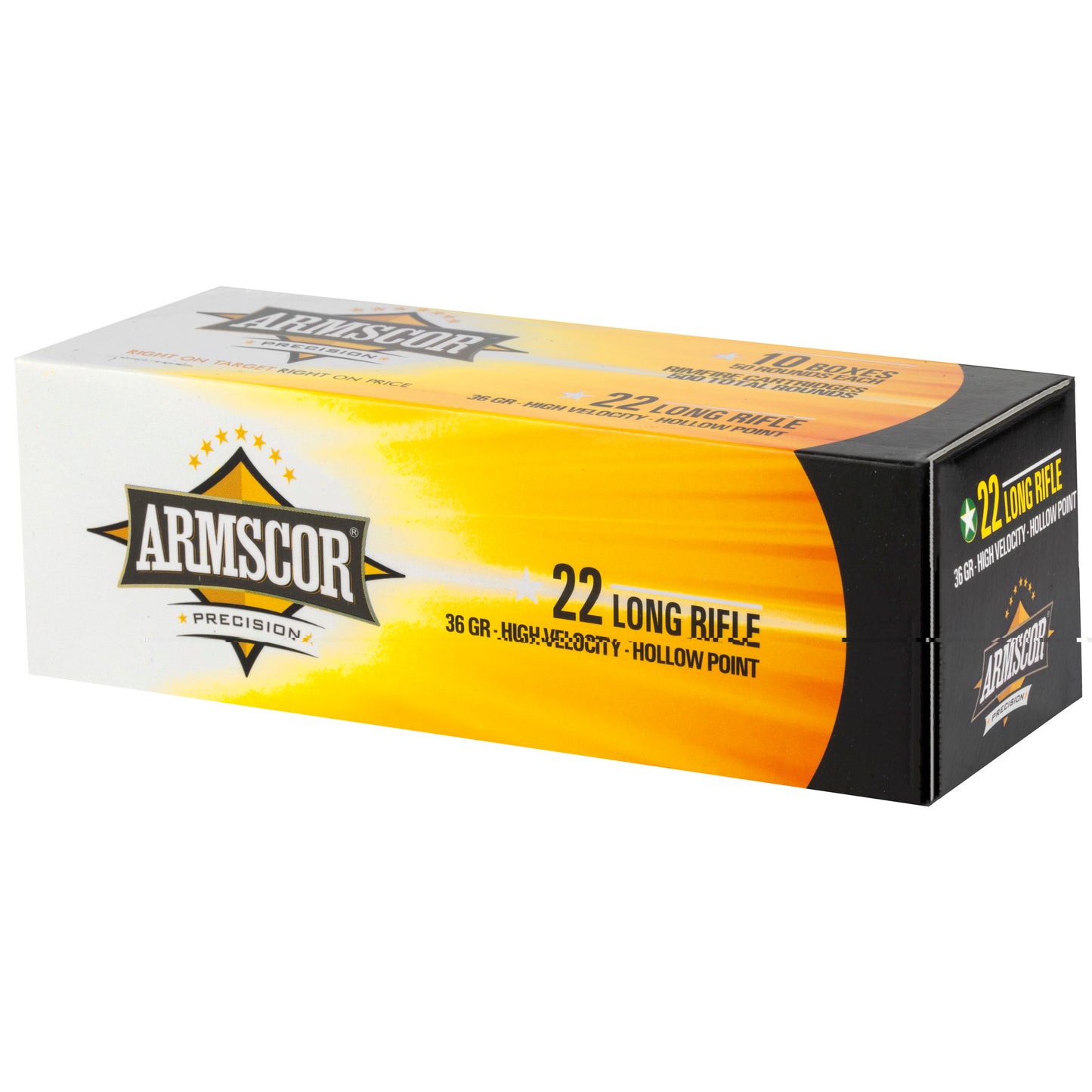 Armscor, .22 LR, 36 Grain, Hollow Point, Hi-Velocity, 50 Round Box