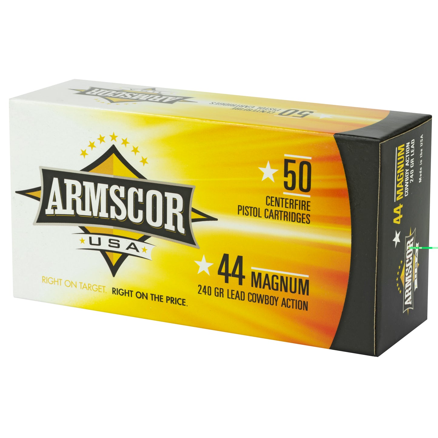 Armscor, 44 Magnum, 240 Grain, Semi Wadcutter, 50 Round Box