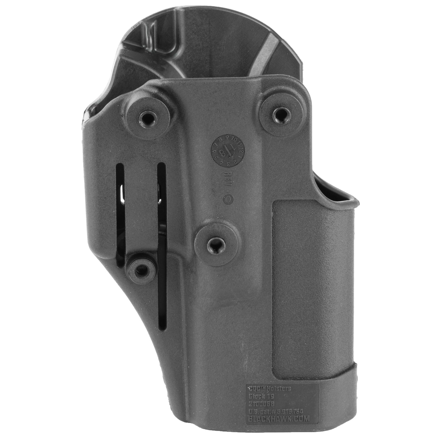 BLACKHAWK, CQC SERPA Holster With Belt and Paddle Attachment, Fits Glock 19/23/32/36, Left Hand, Black