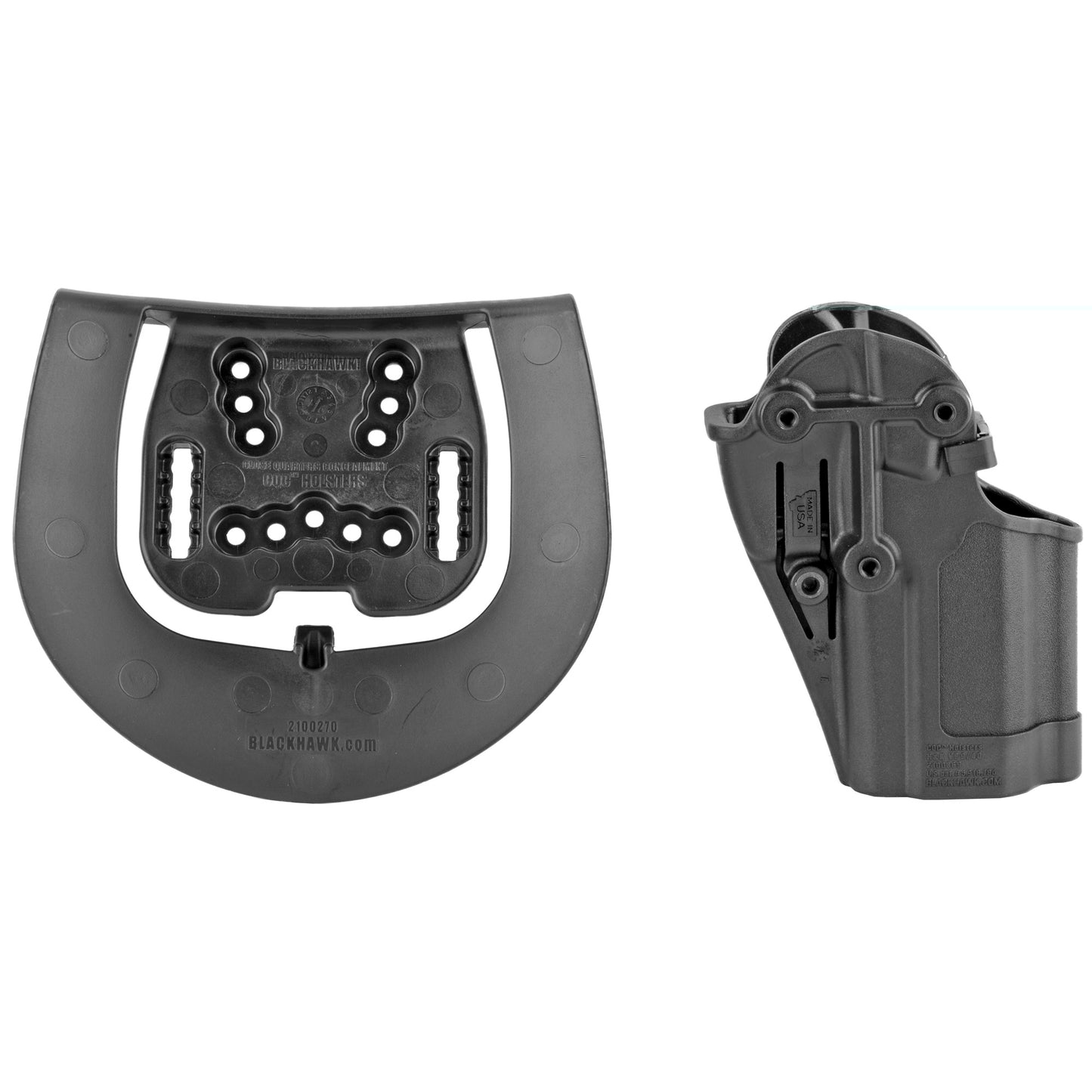 BLACKHAWK, SERPA CQC Concealment Holster with Belt and Paddle Attachment, Fits HK VP9/40, Left Hand, Matte Black