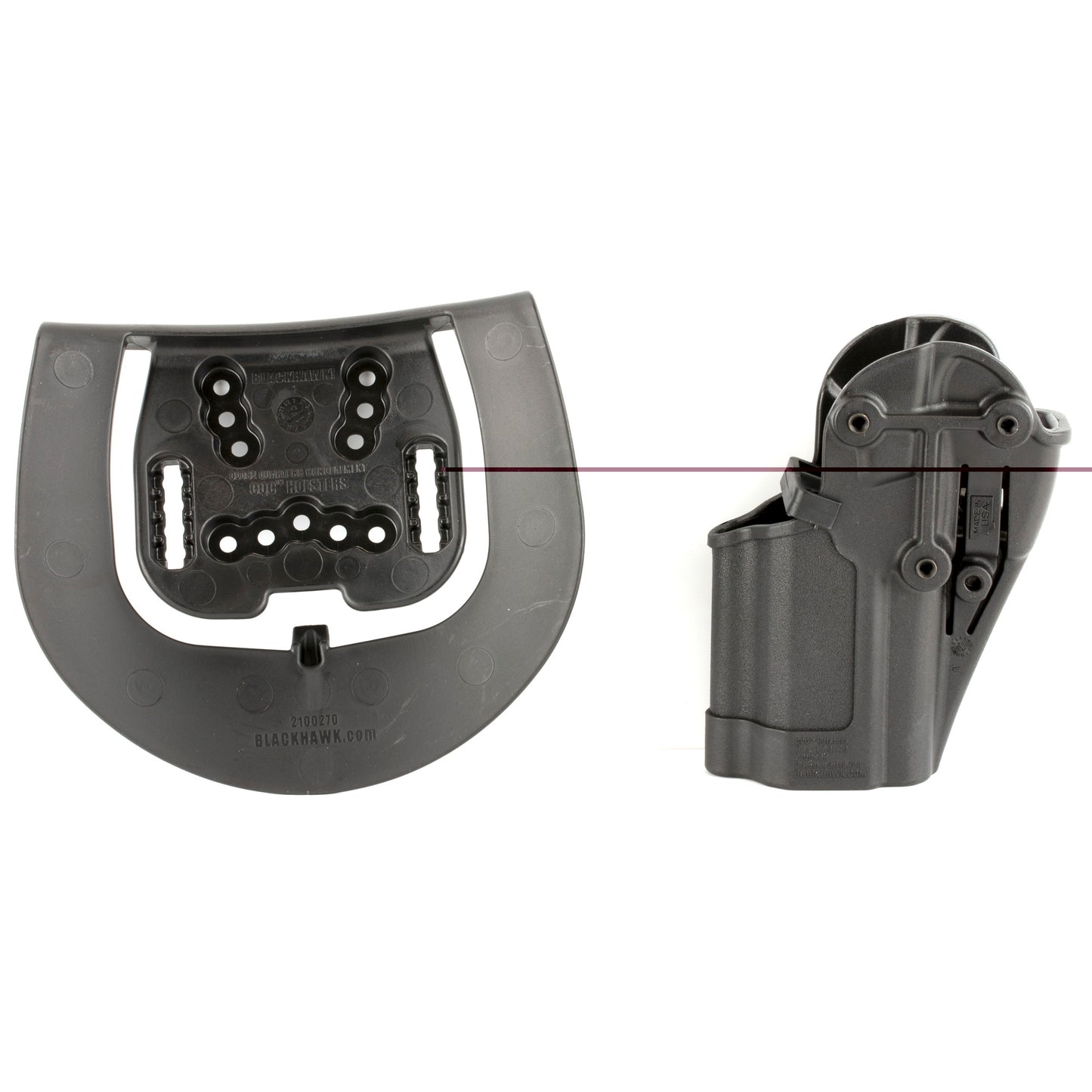 BLACKHAWK, SERPA CQC Concealment Holster with Belt and Paddle Attachment, Fits HK VP9/40, Right Hand, Matte Black