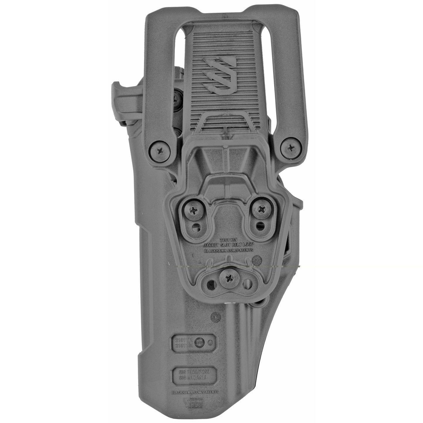 BLACKHAWK, T-Series L3D, Duty Holster, Right Hand, Black Finish, Fits Sig P320/P250, Includes Jacket Slot Belt Loop