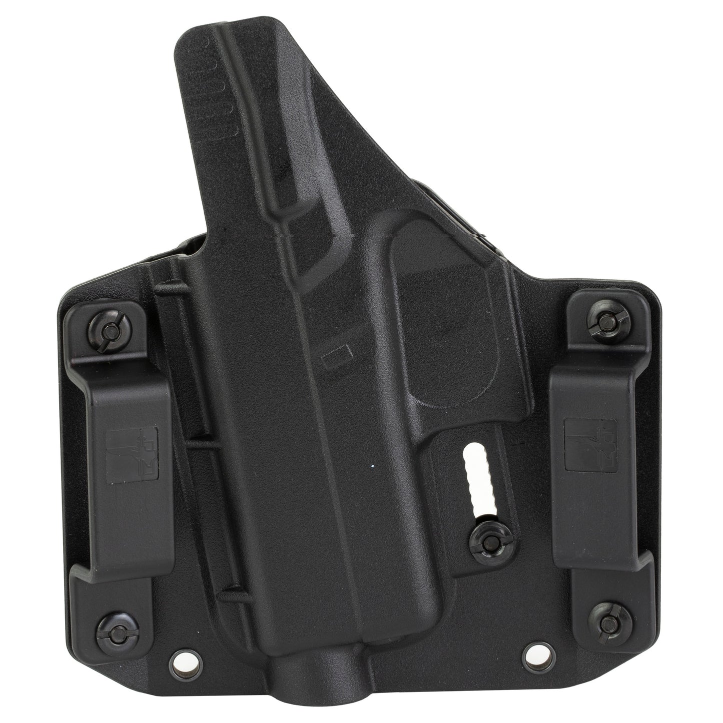 Bravo Concealment, BCA, OWB Concealment Holster, 1.5" Belt Loops, For Glock 43/43X/43X MOS, Right Hand, Black, Polymer, Does not fit Glock 48