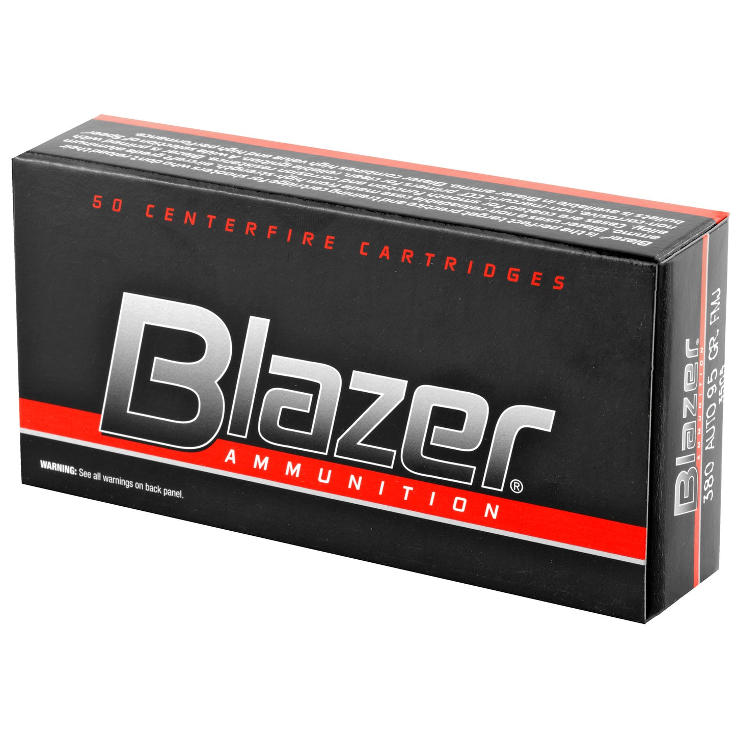 Blazer, .380 ACP, 95 Grain, Full Metal Jacket, 50 Round Box