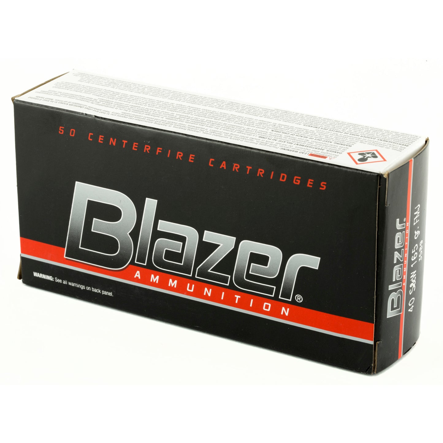 Blazer, .40 S&W, 165 Grain, Full Metal Jacket, 50 Round Box