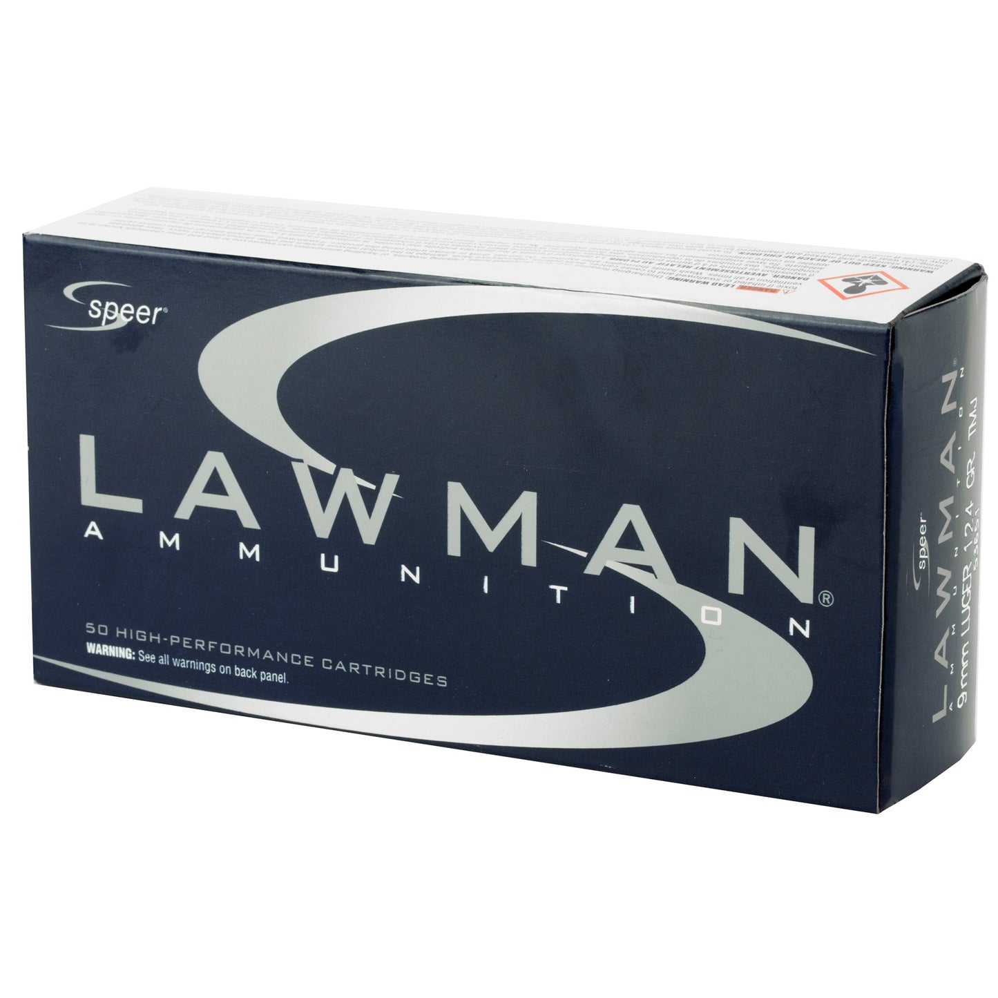 Speer, Lawman, 9mm, 124 Grain, Total Metal Jacket, 50 Round Box