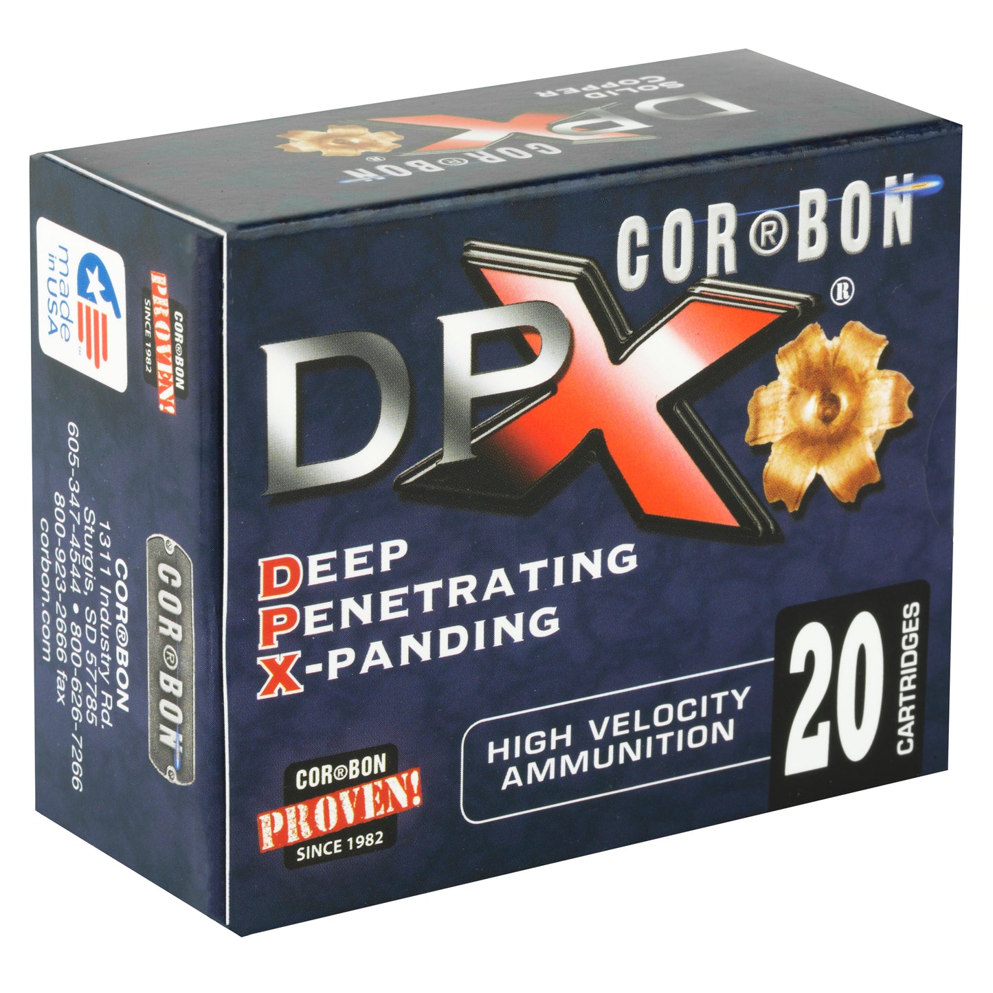 CorBon, Deep Penetrating X Bullet, 10MM, 155 Grain, Barnes X, 20 Round Box