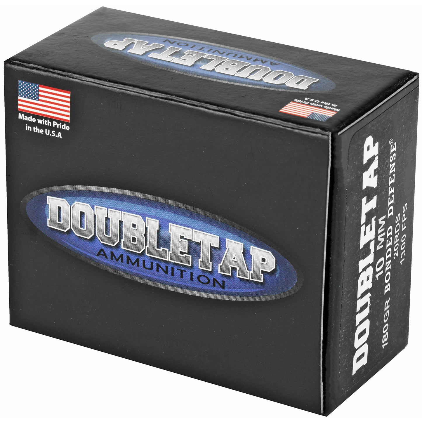 DoubleTap Ammunition, Bonded Defense, 10MM, 180 Grain, Jacketed Hollow Point, 20 Round Box