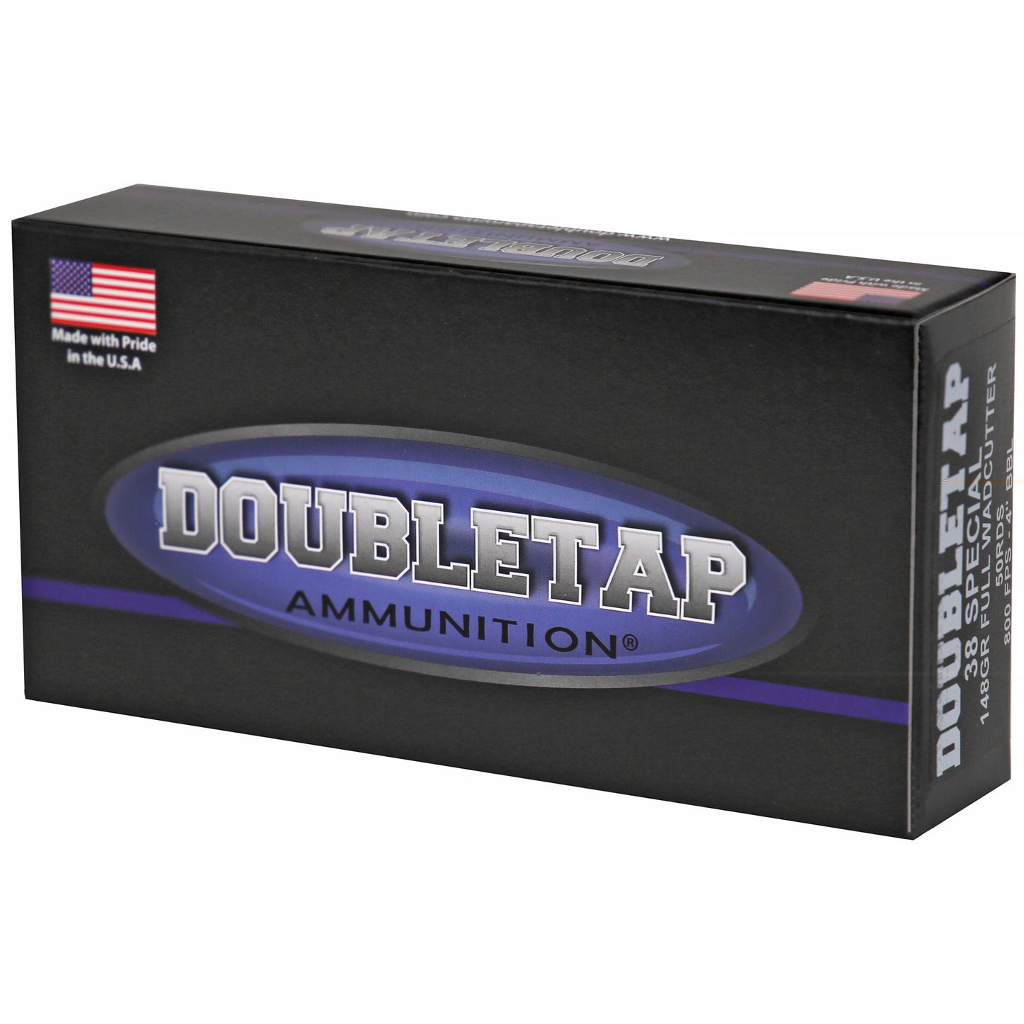 DoubleTap Ammunition, Wadcutter, 38 Special, 148 Grain, Lead Wadcutter, 50 Round Box