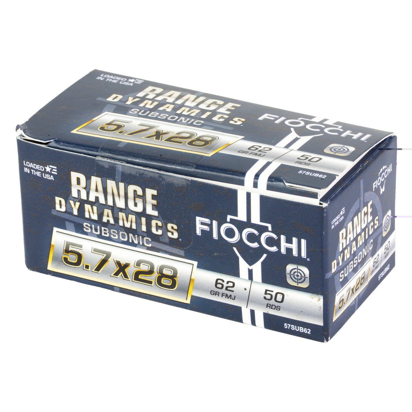 Fiocchi, Range Dynamics, 5.7X28MM, 62 Grain, Full Metal Jacket, 50 Round Box