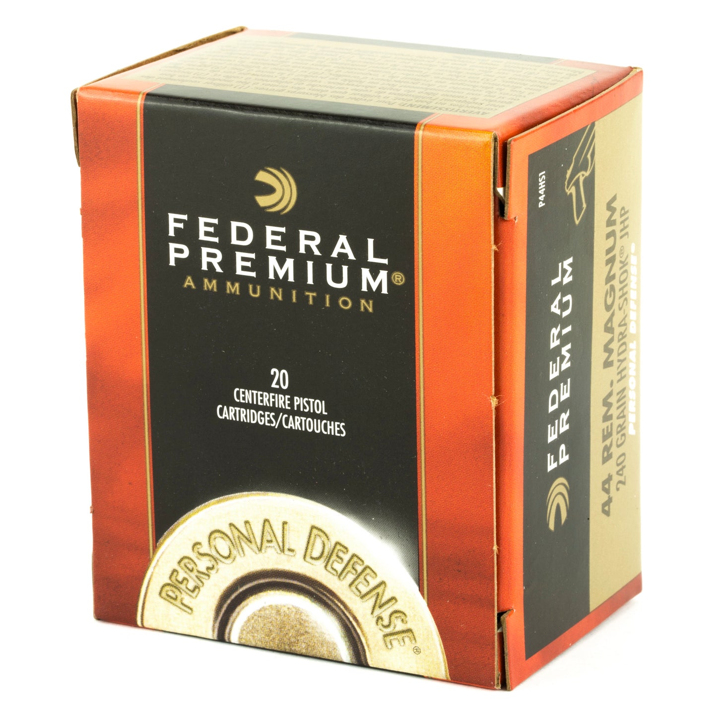 Federal, Hydra-Shok, .44 Magnum, 240 Grain, Hollow Point, 20 Round Box