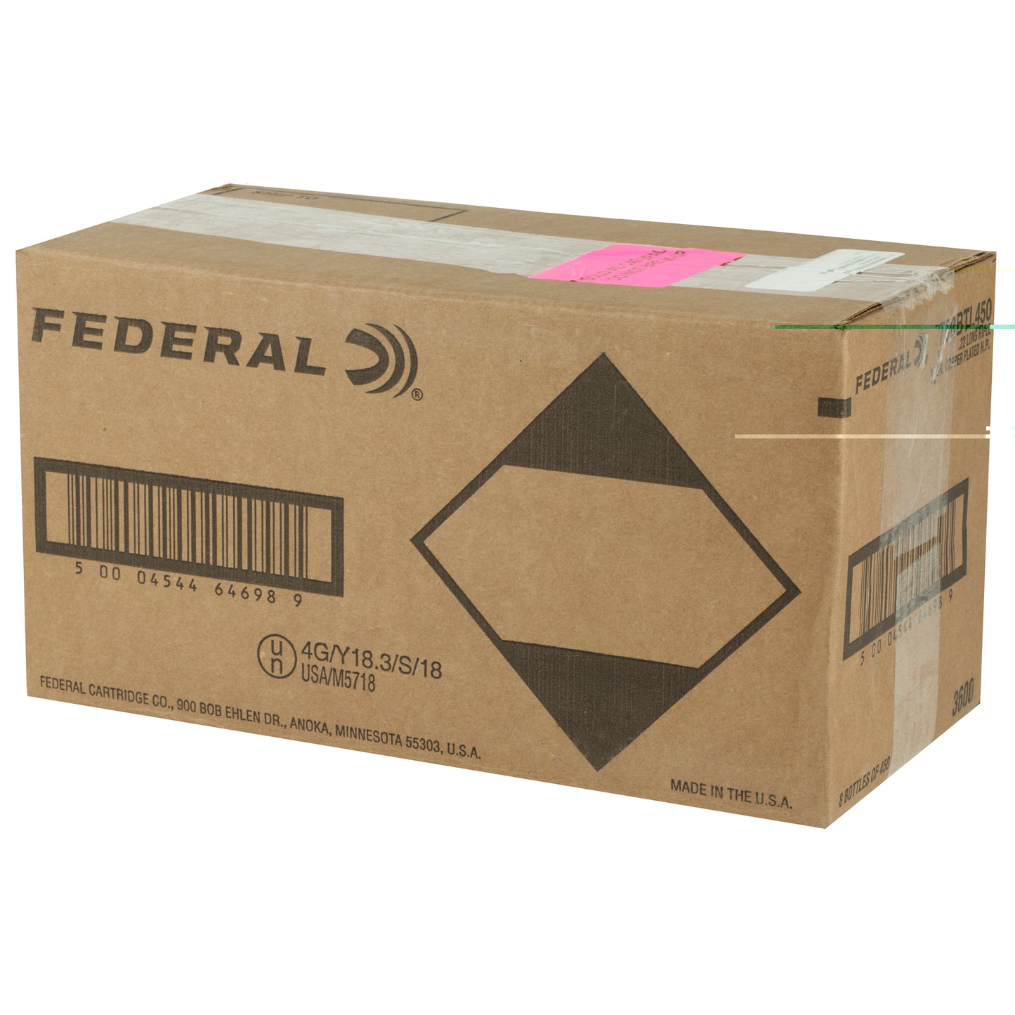 Federal, BYOB, Rimfire Bucket, .22 LR, 36 Grain, Copper Plated Hollow Point, 450 Rounds Per Bucket, 8 Buckets Included