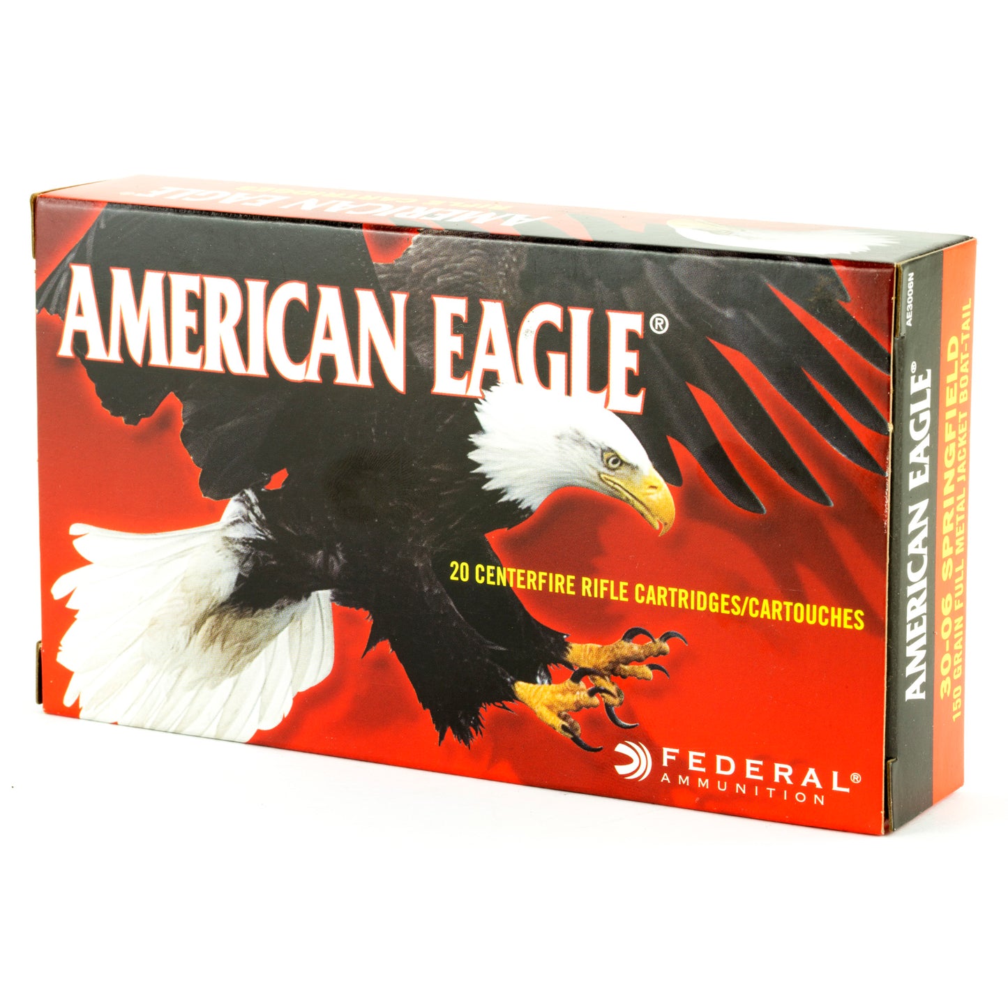 Federal, American Eagle, 30-06, 150 Grain, Boat Tail, 20 Round Box